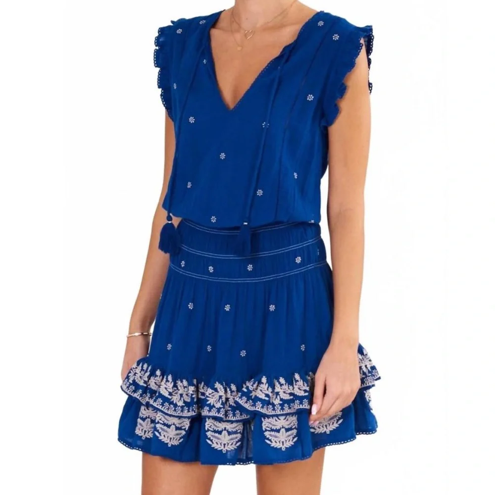 M.A.B.E. mina embroidered mini dress - Picture 2 of 5